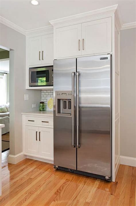 pantry closet next to fridge.